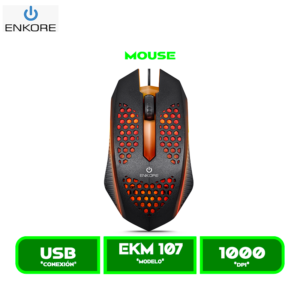 MOUSE ENKORE EKM107 LEVITRON BLACK USB