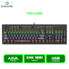 ENK 1001 TECLADO MECANICO ENKORE KINGDOM ENK 1001 RAINBOW SWITCH BLUE BLACK