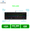 ENK 1001 2 TECLADO MECANICO ENKORE KINGDOM ENK 1001 RAINBOW SWITCH BLUE BLACK