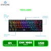 ENK 1008 1 TECLADO MECANICO ENKORE ENK 1008 KINGDOM 64 RAINBOW GAMER USB