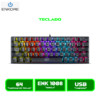 ENK 1008 TECLADO MECANICO ENKORE ENK 1008 KINGDOM 64 RAINBOW GAMER USB