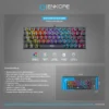 ENK 1008 3 TECLADO MECANICO ENKORE ENK 1008 KINGDOM 64 RAINBOW GAMER USB