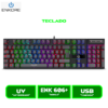 ENK 606+ TECLADO ENKORE BRAVIO+ GAMER ENK 606+ RAINBOW USB