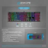 ENK 606+ 1 TECLADO ENKORE BRAVIO+ GAMER ENK 606+ RAINBOW USB