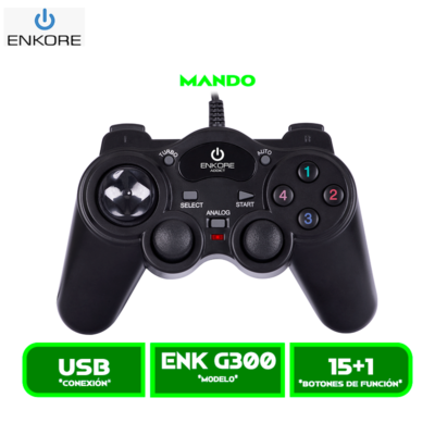 GAMEPAD ENKORE ADDICT ENK G300 USB BLACK