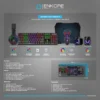 COMBO ENKORE BRAVIO ENT G1000-5 RAINBOW TECLADO MOUSE AURICULAR PARLANTE PAD MOUSE GAMER RGB