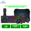 COMBO ENKORE BRAVIO ENT G1000-5 RAINBOW TECLADO MOUSE AURICULAR PARLANTE PAD MOUSE GAMER RGB