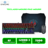 COMBO ENKORE FALCON BLACK ENT G2000-3 TECLADO+MOUSE+PAD MOUSE