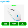 MOUSE LOGITECH G203 LIGHTSYNC OPTICAL 8000 DPI RGB WHITE (910-005791)