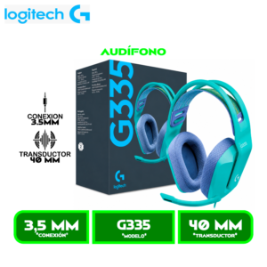 AUDIFONO C/MICROFONO LOGITECH G335 MINT (981-001023)