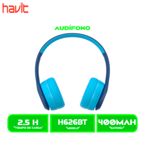 H626BTB AURICULARES HAVIT BLUETOOTH H626BT KIDS BLUE (HVBT-H626BT-BU)