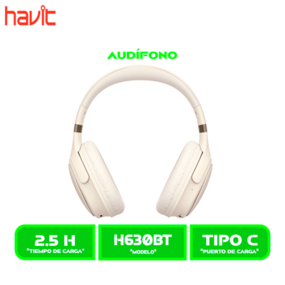 AURICULARES HAVIT BLUETOOTH (HVBT-H630BT-BR) BEIGE