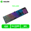 TECLADO MECANICO HALION ASGARD (HA-KG941) PUDDING KEYS RAINBOW BLUE