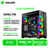 HPRO-745 CASE GAMER HALION FISH TANK HPRO-745 S/FUENTE ATX BLACK 6FAN RGB VIDRIO TEMPLADO