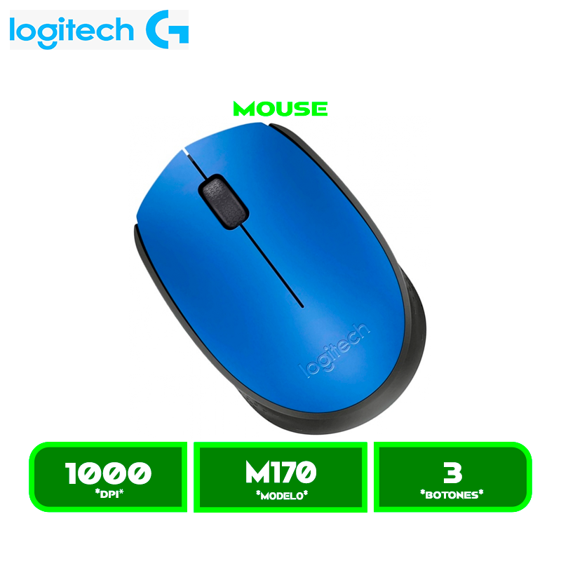 MOUSE INALAMBRICO LOGITECH BLUE M170 (910-004800)