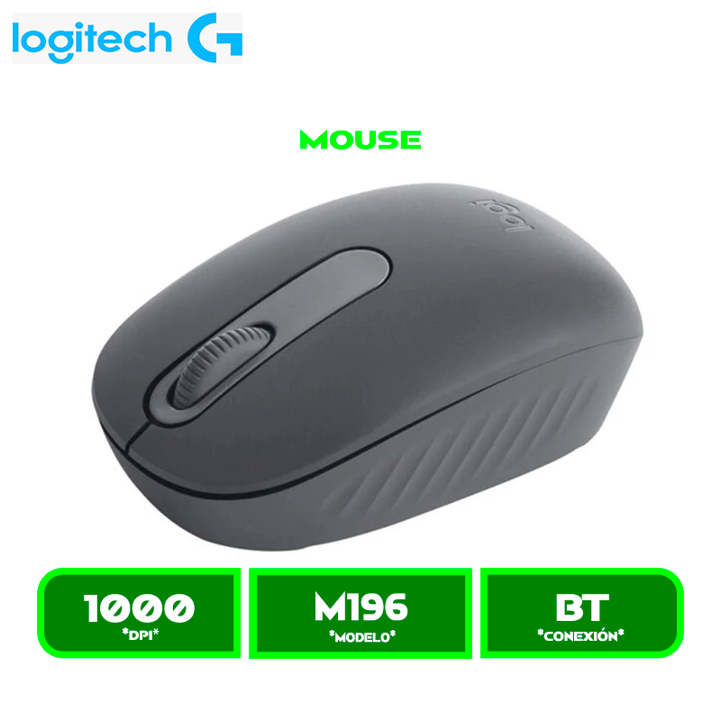 MOUSE LOGITECH M196 BLUETOOTH BLACK (910-007456)