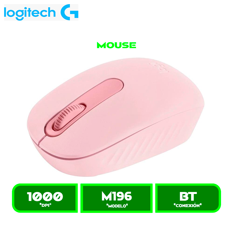 MOUSE LOGITECH M196 BLUETOOTH ROSE (910-007458)