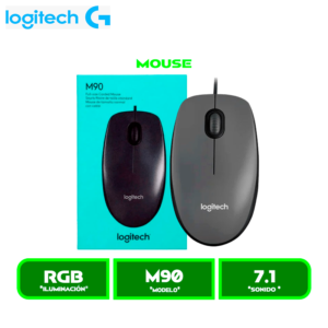 MOUSE LOGITECH M90 USB BLACK (910-004053)