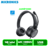 AUDIFONO C/MICROFONO MICRONICS NORTON MIC H802U CABLE USB BLACK