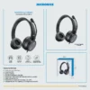 AUDIFONO C/MICROFONO MICRONICS NORTON MIC H802U CABLE USB BLACK