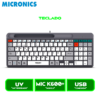 TECLADO MICRONICS QUANTUM+ MIC K600+ USB CABLEADO