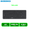 MIC K603-3M TECLADO MICRONICS FENIX 3 MIC K603-3M WIFI, BT, RECARGABLE