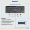 TECLADO MULTIMEDIA MICRONICS SHELBY (MIC K605-3M) WIRELESS BT RECARGABLE