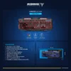 MIC K701T 3 TECLADO GAMER MICRONICS LUMIERE MIC K701 USB LED