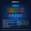 TECLADO MICRONICS AVANTY GAMER RGB MIC K710R BLACK