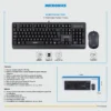 TECLADO+MOUSE MICRONICS NORTON BLACK MIC T100 USB
