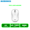 TECLADO+MOUSE MICRONICS NORTON WHITE MIC T100W USB