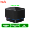 PROYECTOR HAVIT PJ300 PRO BLACK (HVPJ-PJ300 PRO-US-BK) 550ANSI LUMENS 4.45" ANDRIOD TV 9.0 LCD DISPLAY, 4K, 120", WIFI