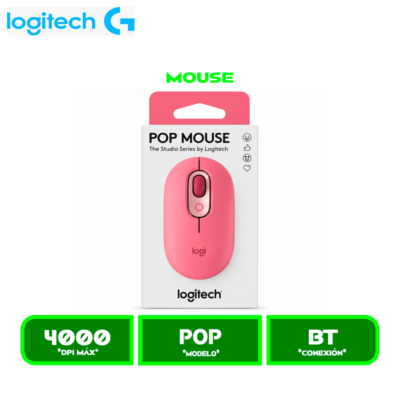 MOUSE LOGITECH POP BLUETOOTH CORAL ROSE (910-006545)