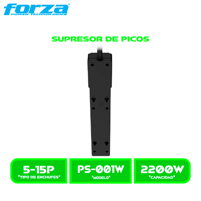SUPRESOR DE PICOS FORZA PS-001W