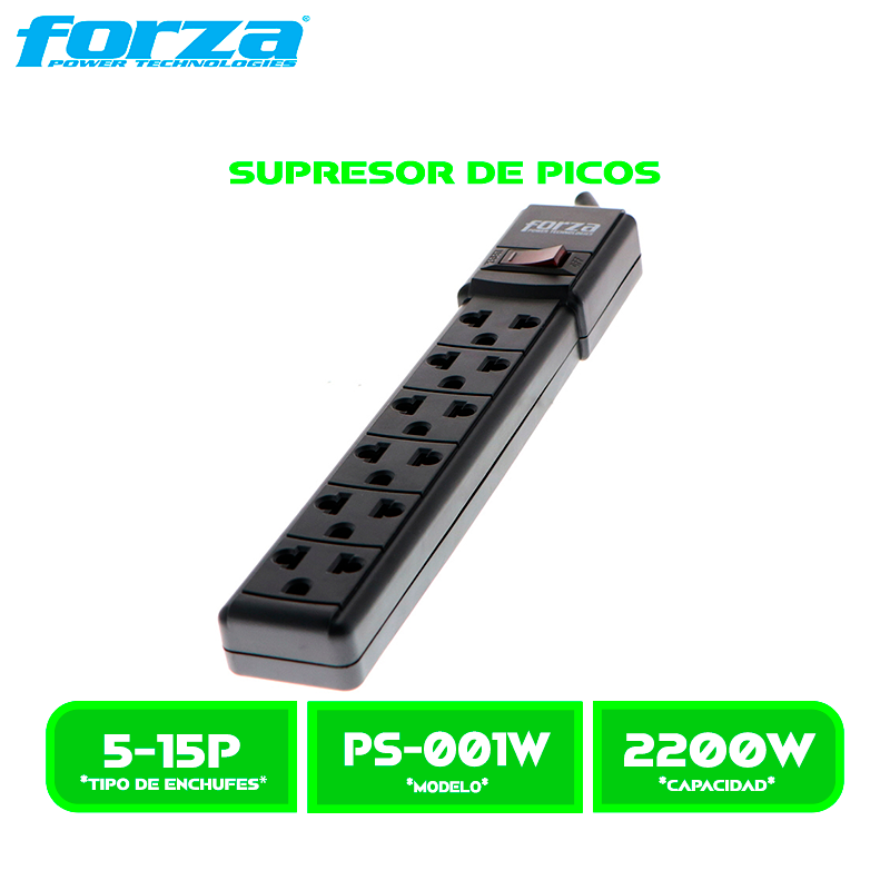 SUPRESOR DE PICOS FORZA PS-001W