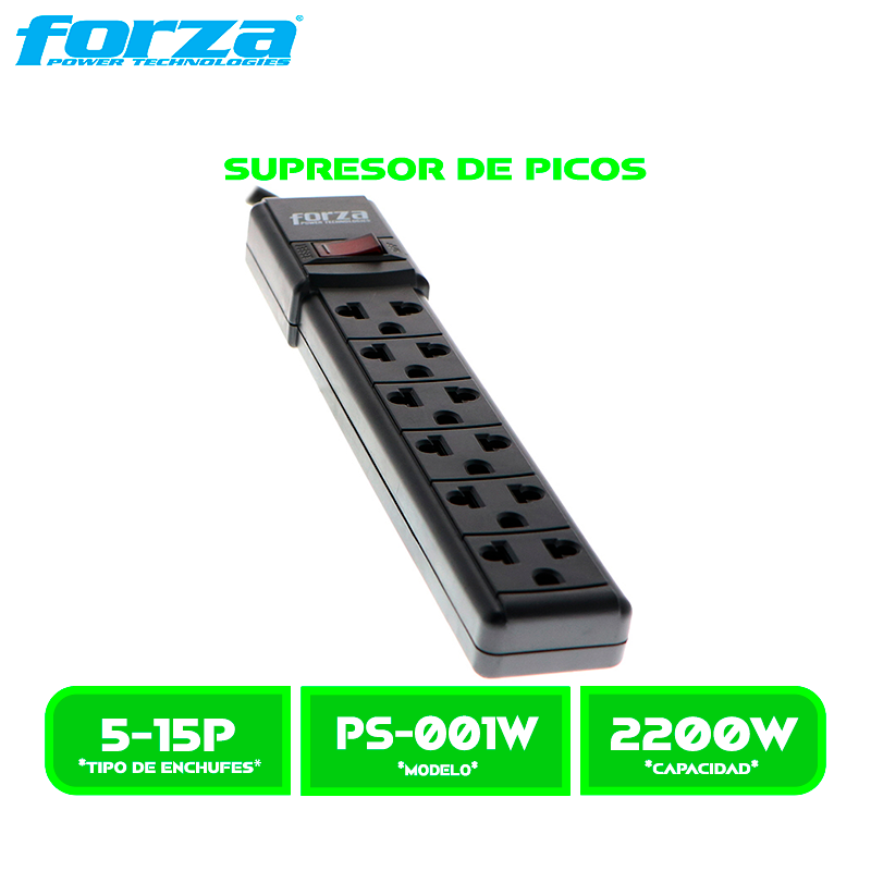 SUPRESOR DE PICOS FORZA PS-001W
