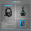 S AUDIFONO C/MICROFONO ENKORE FALCON 5.1 EKHG 1002U GAMER USB, LED RAINBOW BLACK
