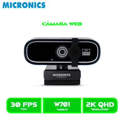 CAMARA WEB MICRONICS MAGNUS MIC W701, 1440QHD, LENTE 2P2G