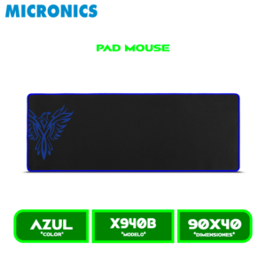 X940B PAD MOUSE MICRONICS GAMER X940B PHOENIX BLACK