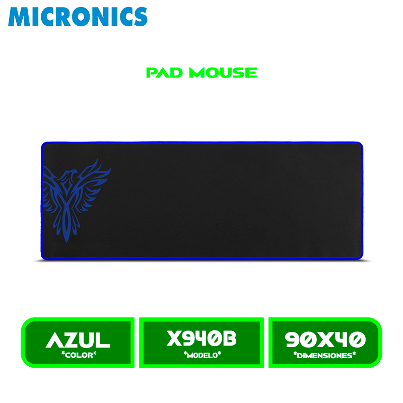 X940B PAD MOUSE MICRONICS GAMER X940B PHOENIX BLACK