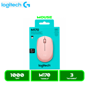 MOUSE INALAMBRICO LOGITECH M170 ROSE (910-006862)