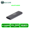 ADAPTADOR SSD 2 CASE DELCOM USB-C Y USB 3.0 PARA SSD NVME M.2 SHL-R320 PORTABLE