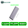 ADAPTADOR SSD 3 CASE DELCOM USB-C Y USB 3.0 PARA SSD NVME M.2 SHL-R320 PORTABLE