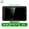 TABLETA GRÁFICA XP-PEN CON PANTALLA DIGITAL DE 11.6" ARTIST 12 PRO 1920x1080 IPS CON LAPIZ Y SIN BATERIA Y SOPORTE AJUSTABLE