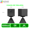 CÁMARADE VIGILANCIA EZVIZ INTERIOR CS-CB2-R100-2D2WF-BK1080P PARA A. BIDIRECCIONAL VISION NOCTURNA POR INFRARROJOS BATERIA RECARGABLE Y BASE MAGNETICA
