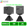 CÁMARADE VIGILANCIA EZVIZ INTERIOR CS-CB2-R100-2D2WF-BK1080P PARA A. BIDIRECCIONAL VISION NOCTURNA POR INFRARROJOS BATERIA RECARGABLE Y BASE MAGNETICA