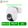 CÁMARA DE VIGILANCIA EZVIZ EXTERIOR CB8 LITE (CS-CB8C/SP) MP4, 2K, VISIÓN NOCTURNA A COLOR, ALERTA CON LUCES, COMUNICACIÓN BIDIRECCIONAL, DOBLE BANDA (2.4 Y 5GHz)WIFI 6, CON PANEL SOLAR, 360