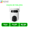 CS-H9c 3K+ 1 CAMARA DE VIGILANCIA EZVIZ EXTERIOR CS-H9C-R105-8H55WFL 3K DOBLE LENTE 5MP Y 5MP 360° VISION NOCTURNA A COLOR WI-FI 6, 2.4GHZ ALEXA