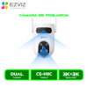 CS-H9c 3K+ 3 CAMARA DE VIGILANCIA EZVIZ EXTERIOR CS-H9C-R105-8H55WFL 3K DOBLE LENTE 5MP Y 5MP 360° VISION NOCTURNA A COLOR WI-FI 6, 2.4GHZ ALEXA