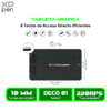 TABLETA GRÁFICA XP-PEN DECO 01 V3 10x6.25 USB-C BLACK Android Windows y MacOSN